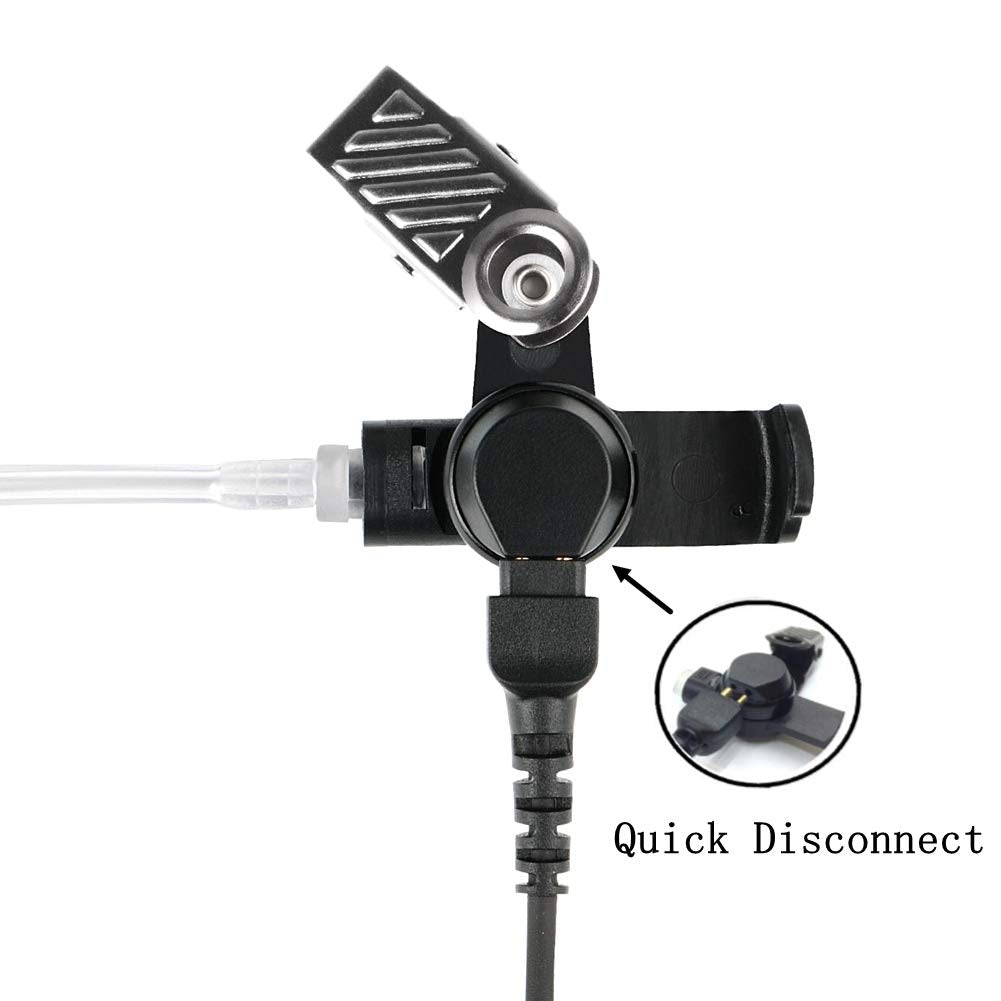 Earpieces For Motorola Walkie Talkies With Mic Ppt And Acoustic Tube Earphone Headset For Walkie Talkies Apx4000 Apx6000 Apx7000