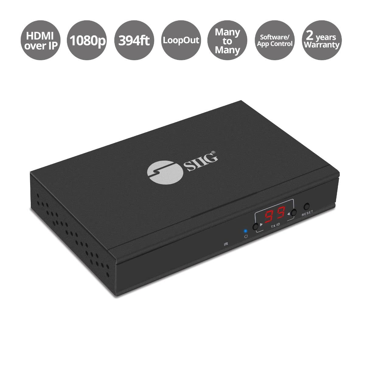 Siig Transmitter (Tx) Box For Hdmi Ip Extender Over Utp Cat5E6   Supports Hdbit T With H264 Over Ip   Expandable Up To 256 Units