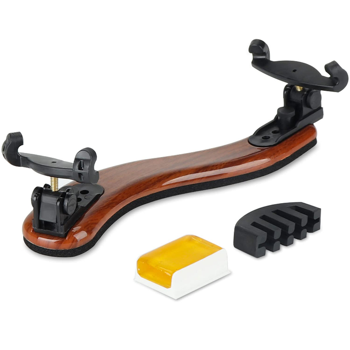 Lms Violin Shoulder Rest For 3/4 Size 4/4 Size Collapsible Shoulder Rest For Violin With Adjustable Feet Comfortable Foam Pad Mu