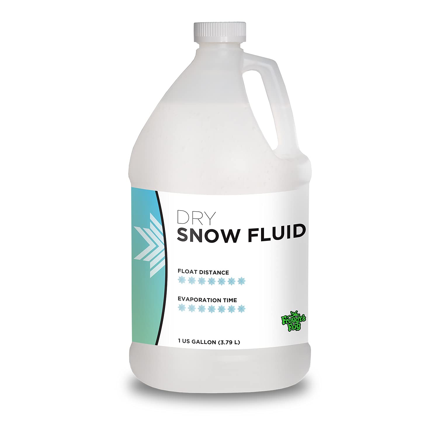 Froggy'S Flakes Snow Machine Fluid, Dry Formula Snow Fluid With 50 75 Feet Float/Drop, 1 Gallon