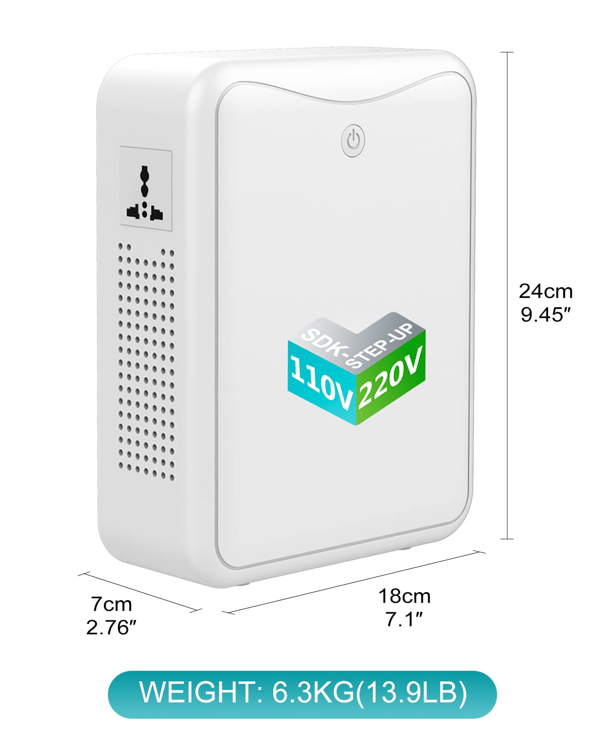 Step Up Transformer 110V To 220V Voltage Converter 2000W, No Noise, Suit For Juicer, Chocolate Machine And Other Appliances ,Usi