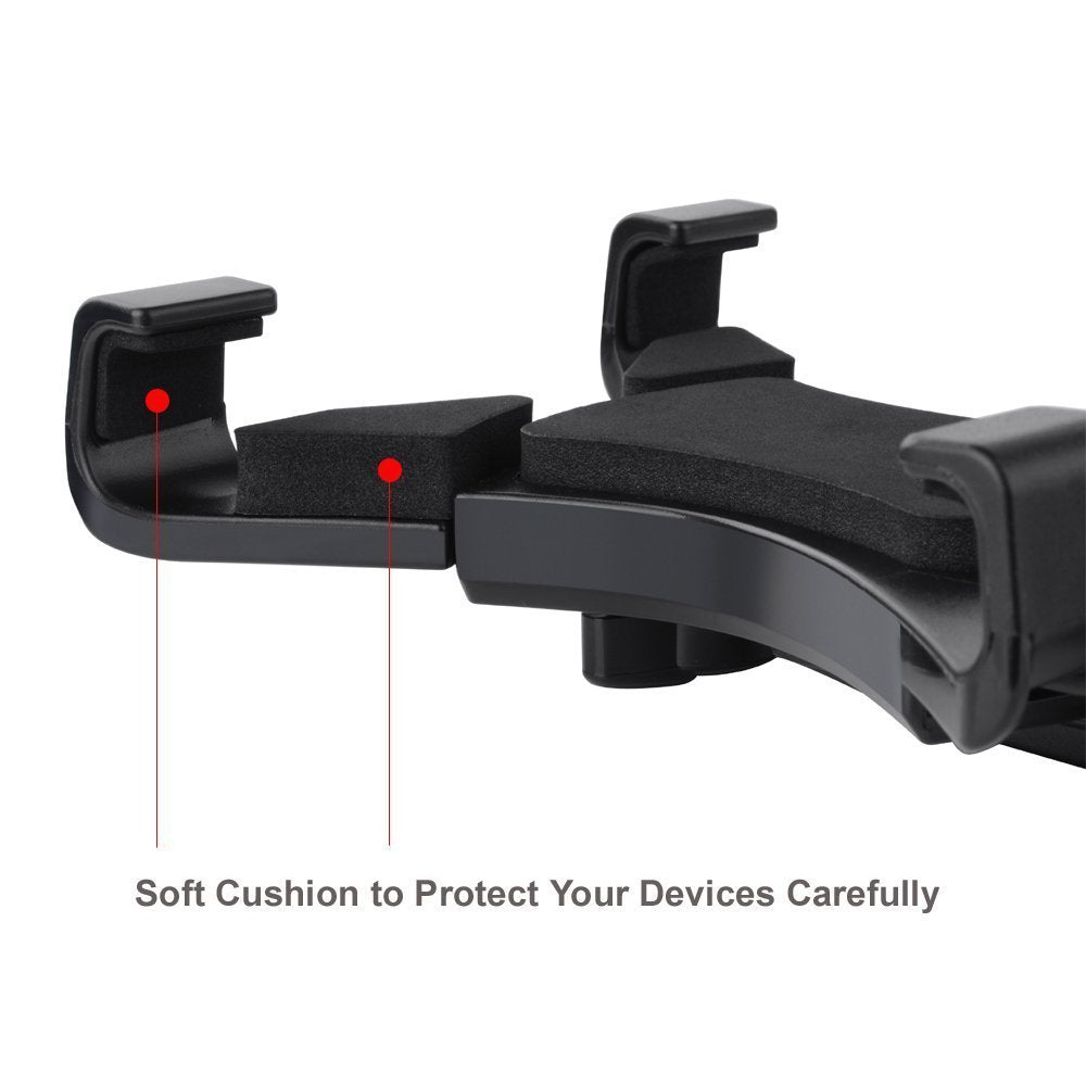 Tougs Universal Tablet Tripod Mount Holder For Apple Ipad, Samsung Galaxy Tab, Google Nexus, Iphone - Black