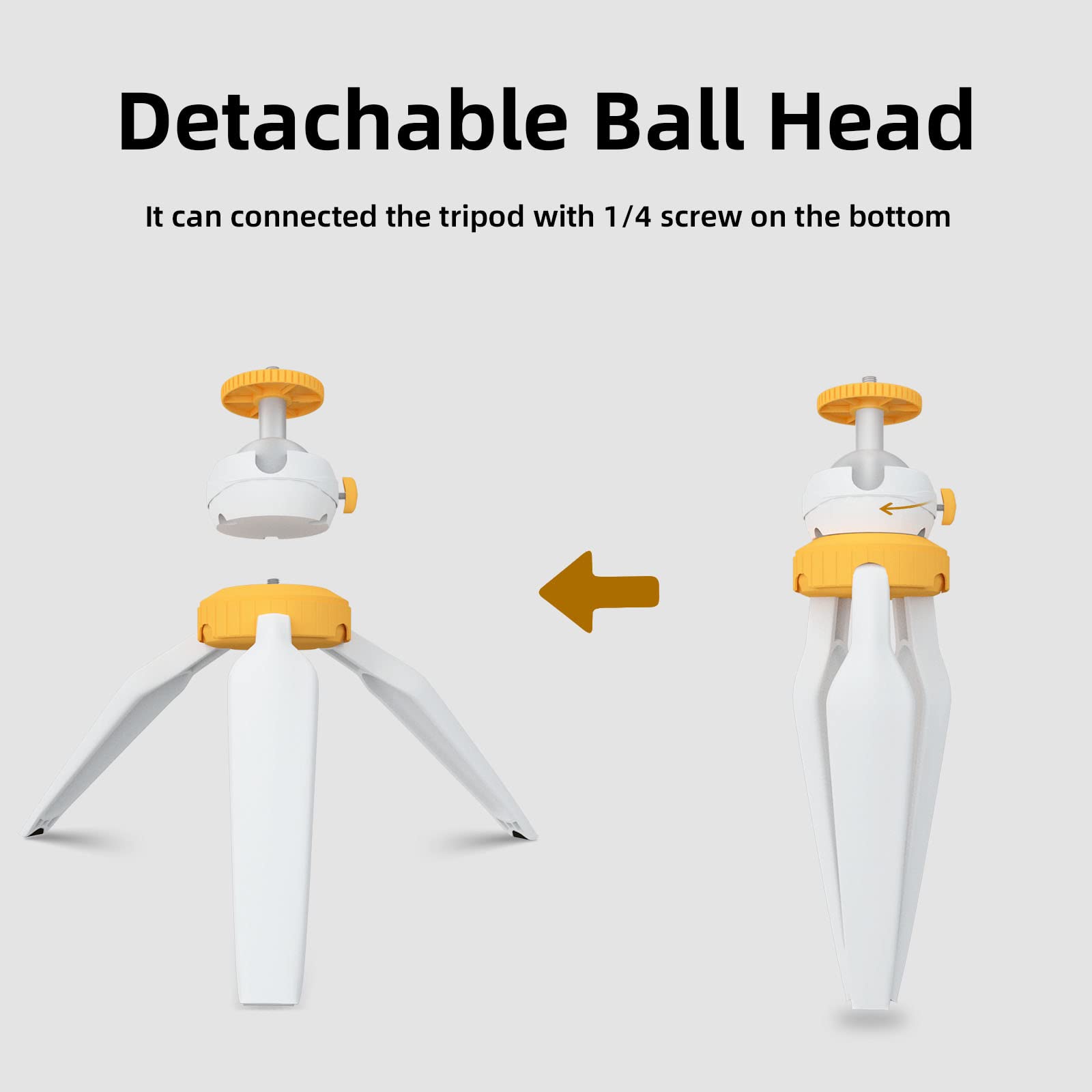 Photootlex Mini Camera Tripod With 360Adjustable Ball Head | Compact Camera Light Tripod Stand Suit For Tofu Light | Mini Projec