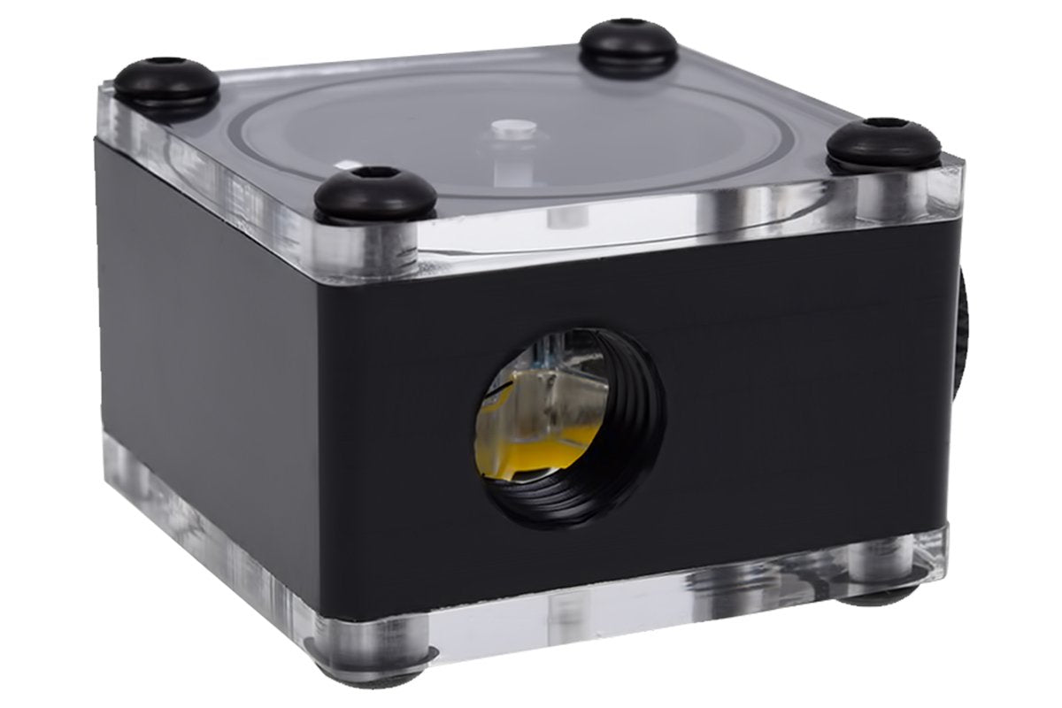 Alphacool 17350 Eisfluegel Flow Indicator G1/4 Square   Acetal Water Cooling Monitoring