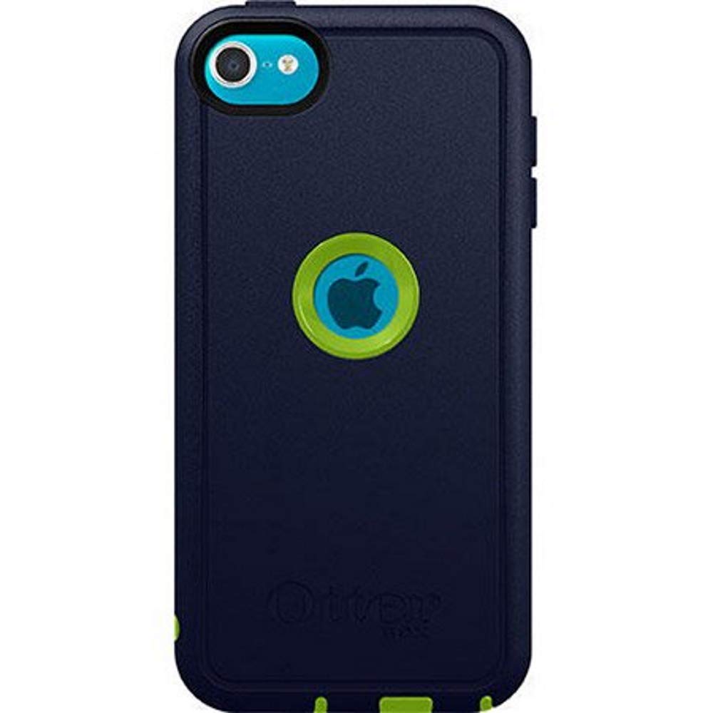 Otterbox Defender Case For Apple Ipod Touch 5Th 6Th & 7Th Gen (Only)   Non Retail Packaging   Punk (Glow Green/Admiral Blue)