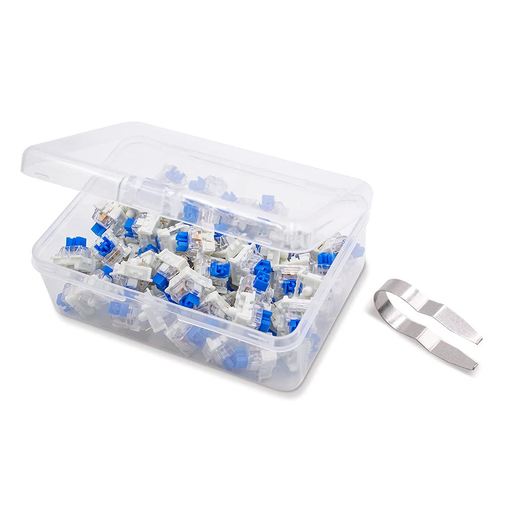 Outemu (Gaote) Switches 3 Pin Rgb Diy Replaceable Key Switches For Mechanical Gaming Keyboard (65Pieces) (Blue)