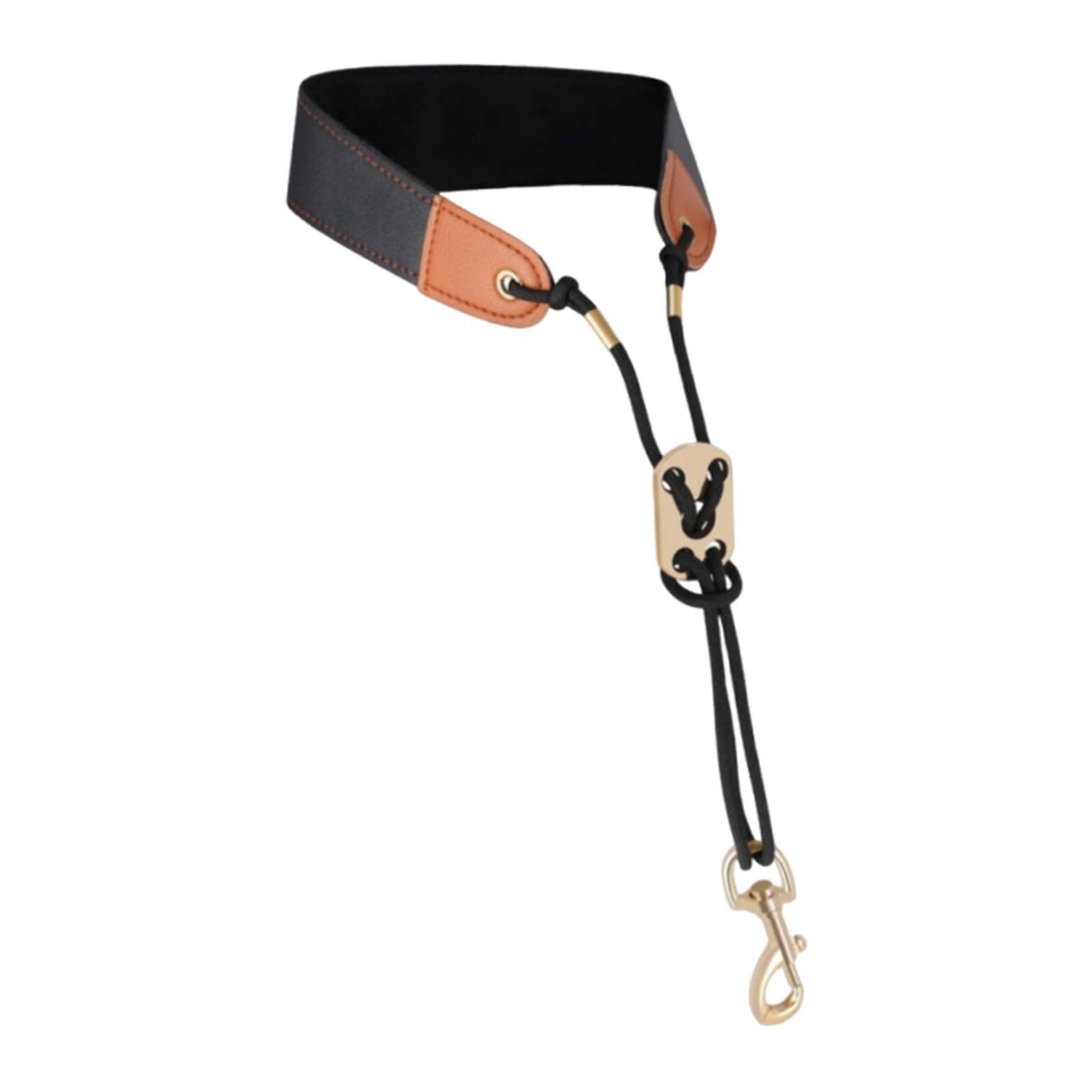 Sax Neck Strap Black Harness Breathable Adjustable Lightweight For Saxophone