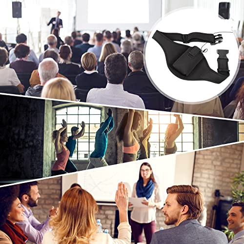 Jexine 20 Pack Mic Belt Wireless For Theatre Neoprene Microphone Holder With Anti Dropping Strap Sweat Absorbent Belt Waistband
