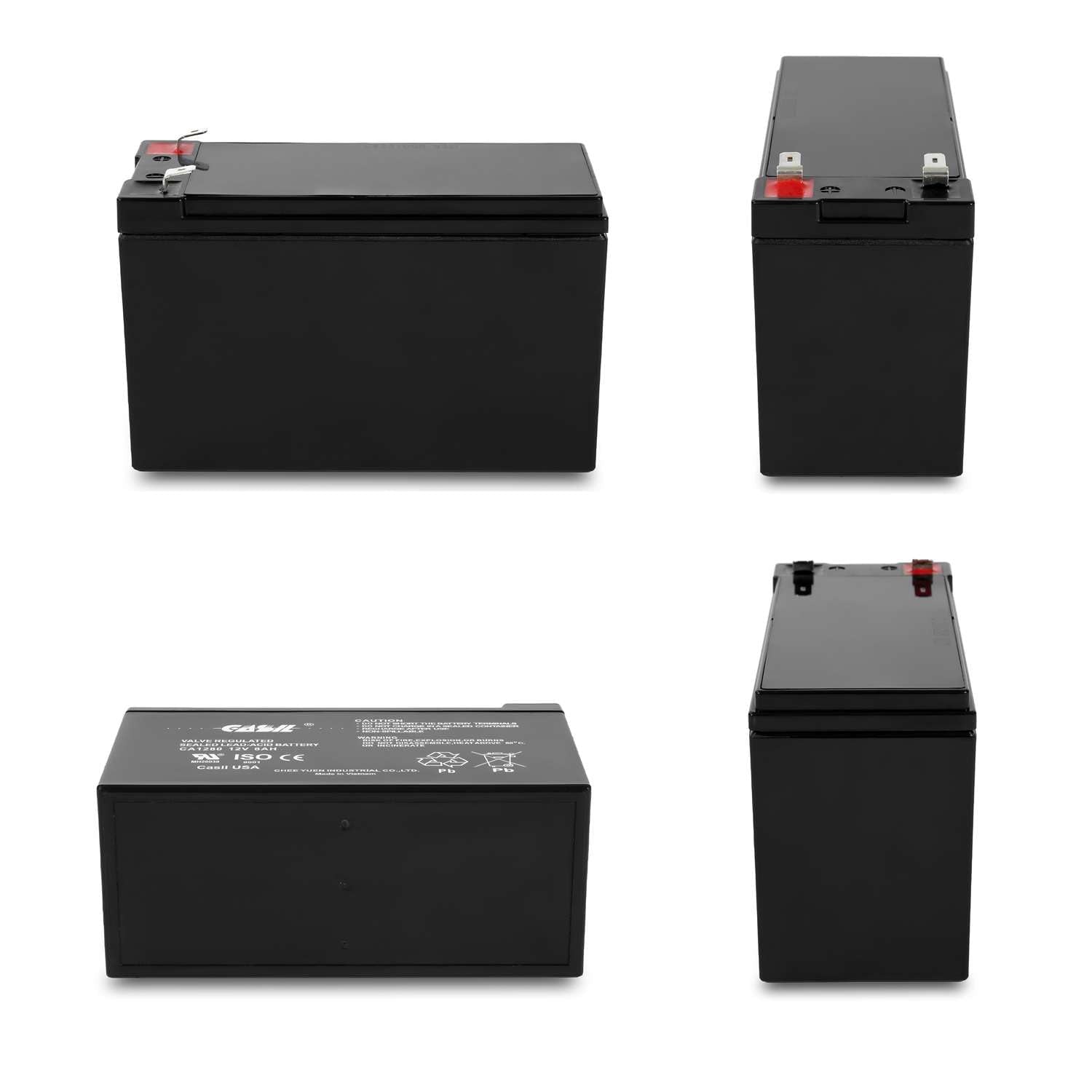 Casil Ca1280 12V 8Ah F2 Gt12080 Hg Alarm Battery Verizon Fios Replacement Replaces Goldtop Hg Battery