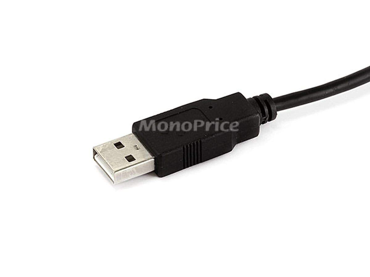 Monoprice 3 Feet Usb A To Mini B 5Pin 28/28Awg Cable (103896) Black