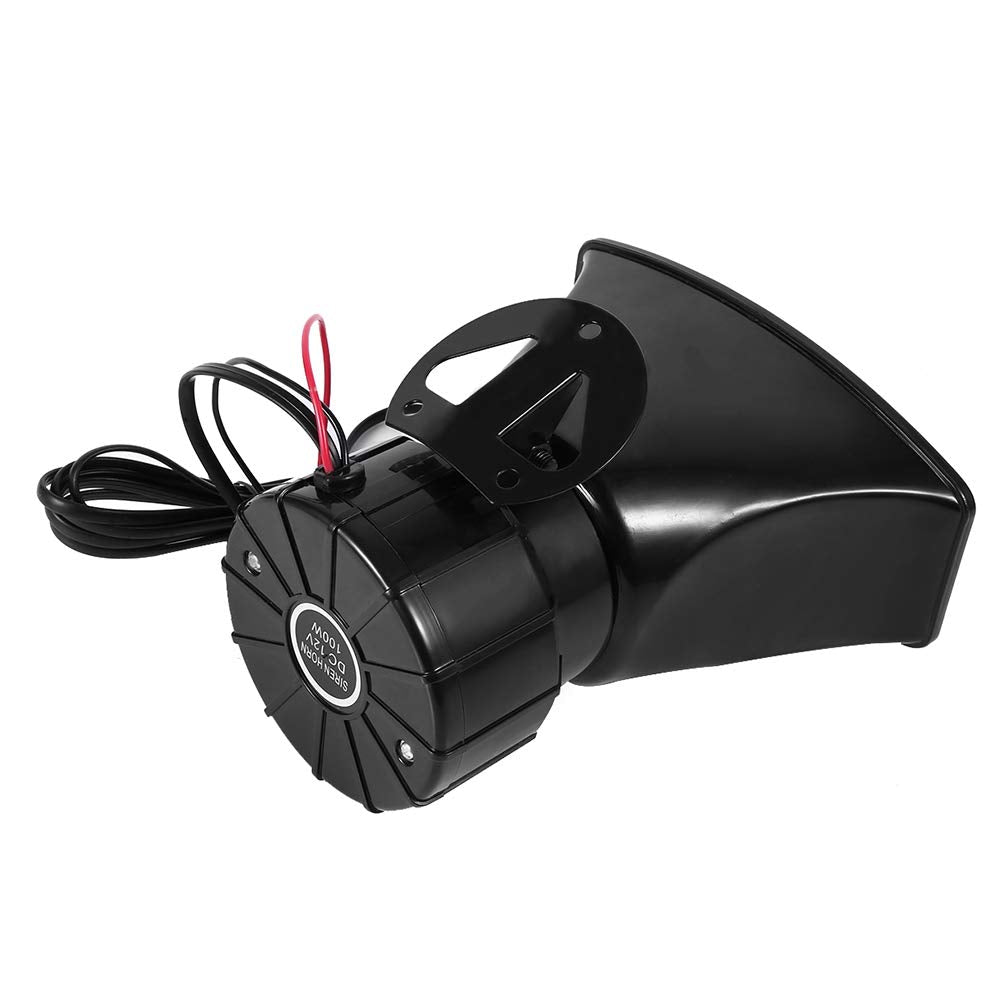 Car Siren Horn, 12V 120Db 7 Sounds Vehicle Siren With Mic Pa Speaker System For Car Boat Van Truck Motorcycle Rv