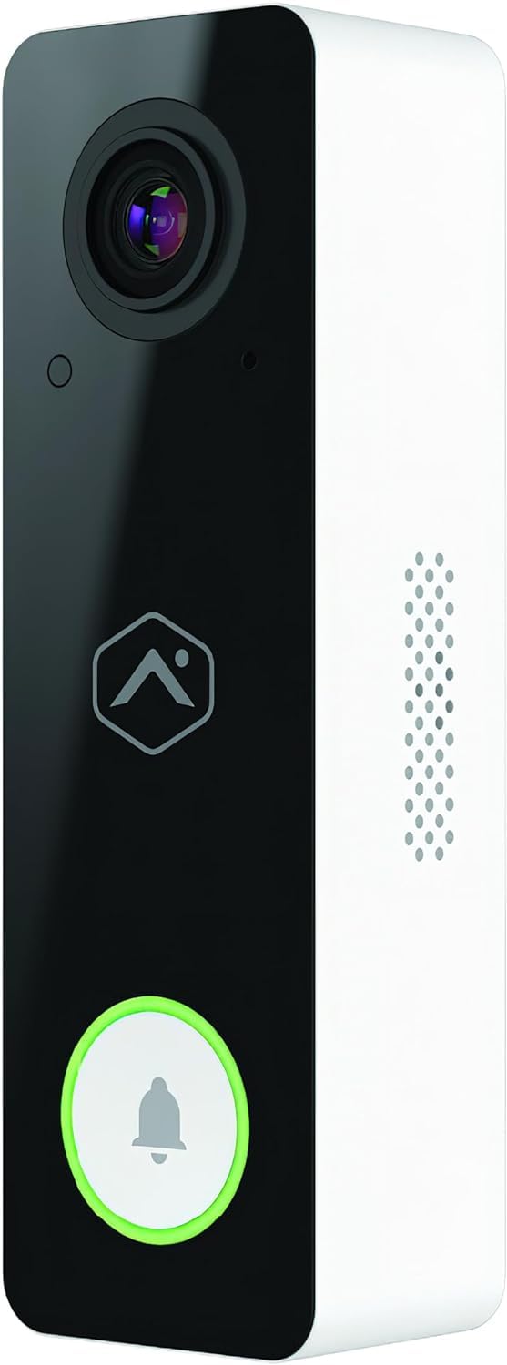 Alarm.Com Adc-Vdb750 Wifi 2Mp Video Doorbell Camera With Two-Way Audio, Night Vision And Expansive 165 Horizontal And 145 Vertic
