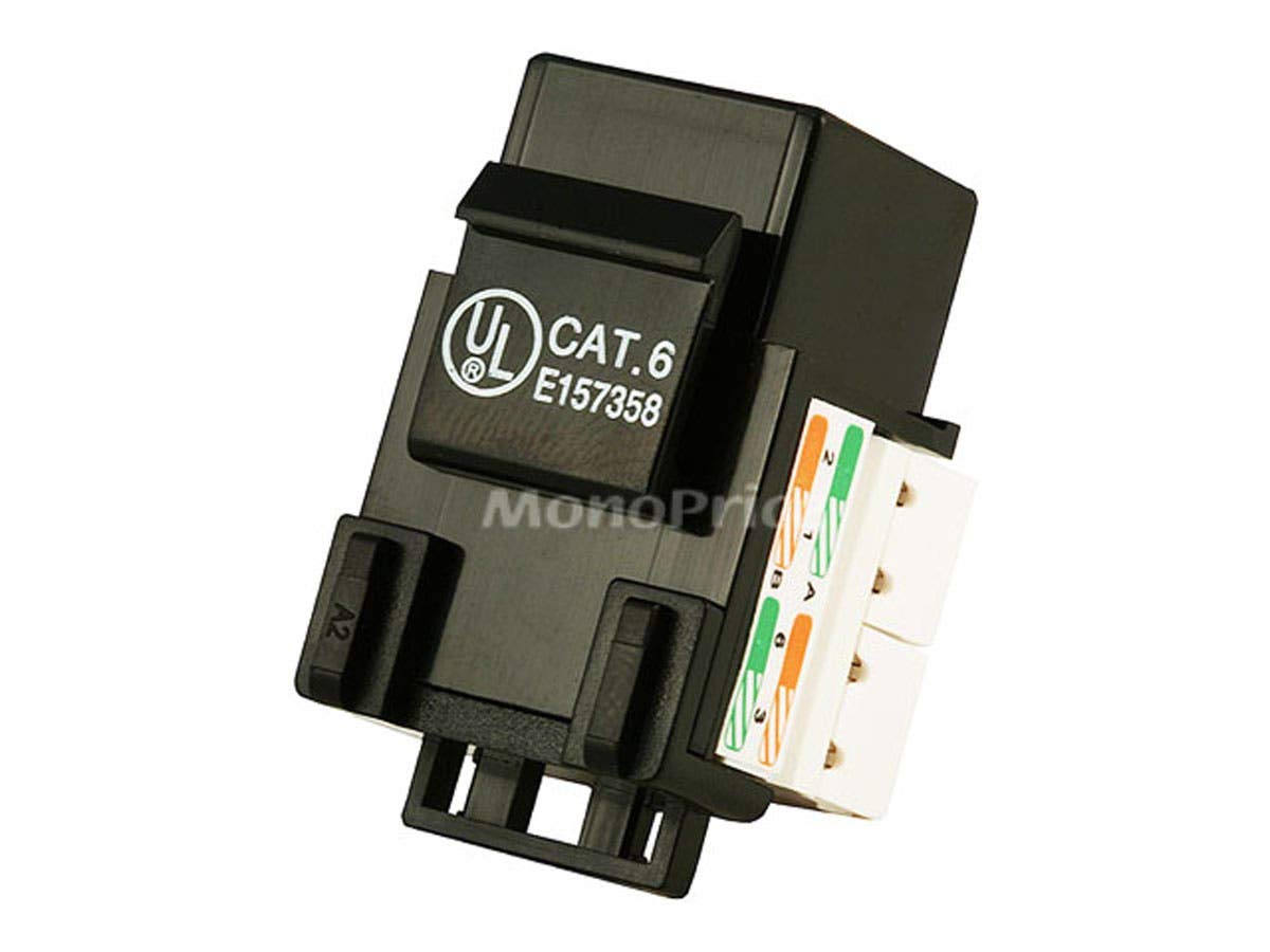 Monoprice Cat6?Punch Down Keystone Jack   Black