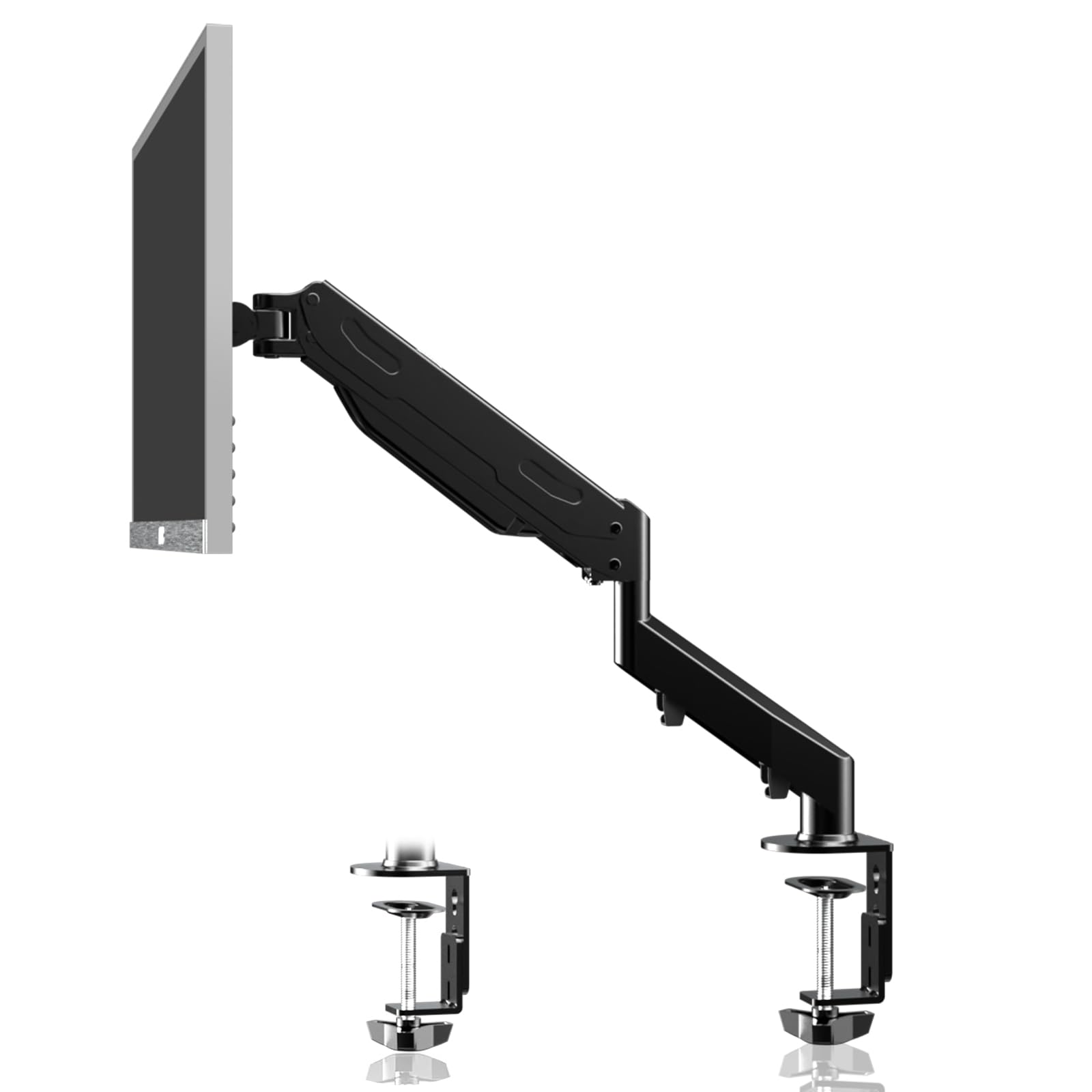 Gas Spring Monitor Arm, Single Monitor Mount, Single Monitor Arm, Single Monitor Desk Mount, Vesa Mount, Computer Monitor Stand,