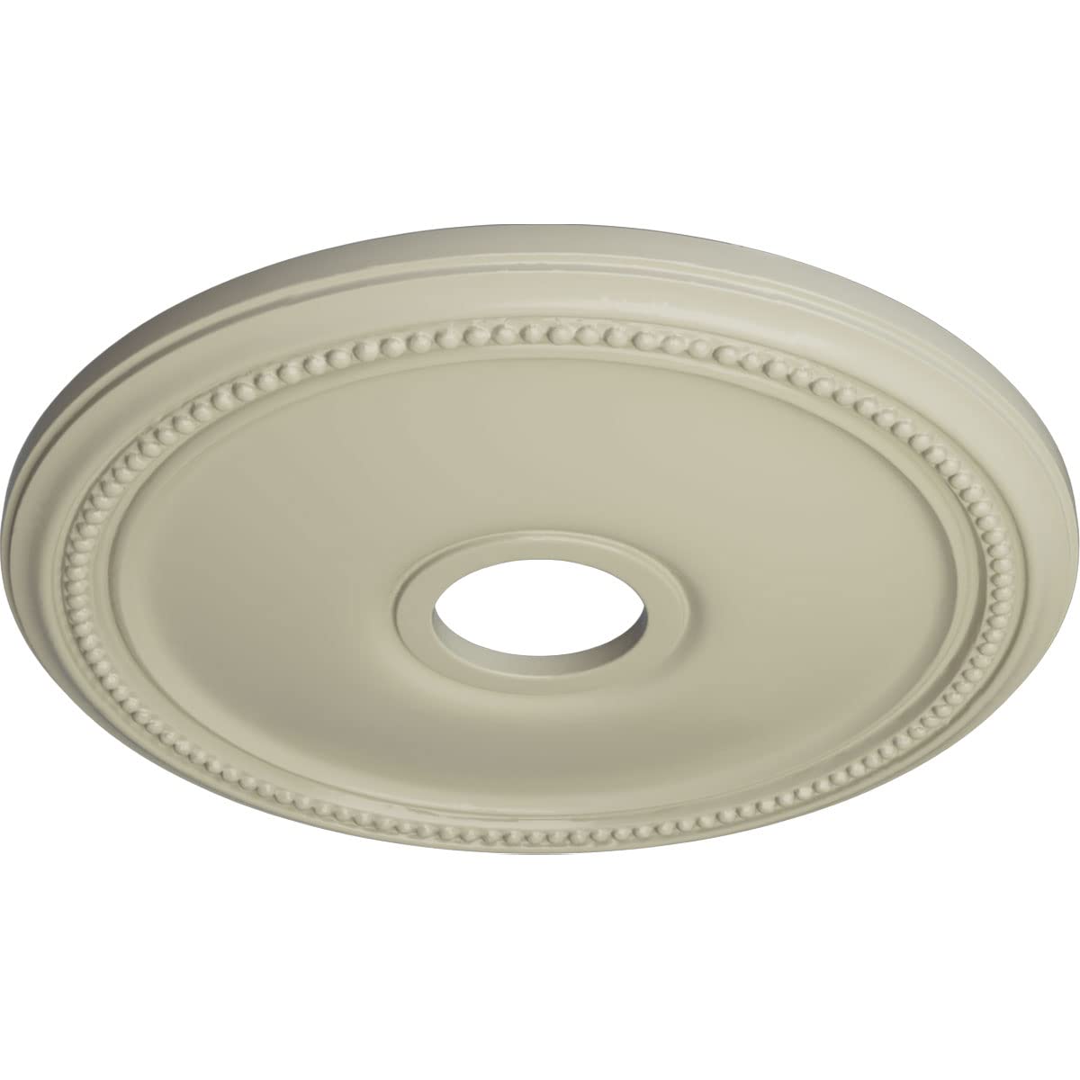 Ekena Millwork Cm18Dicyf Diane Ceiling Medallion, 18Od X 3 5/8Id X 1 1/8P (Fits Canopies Up To 5 3/8), Hand-Painted Clear Yellow