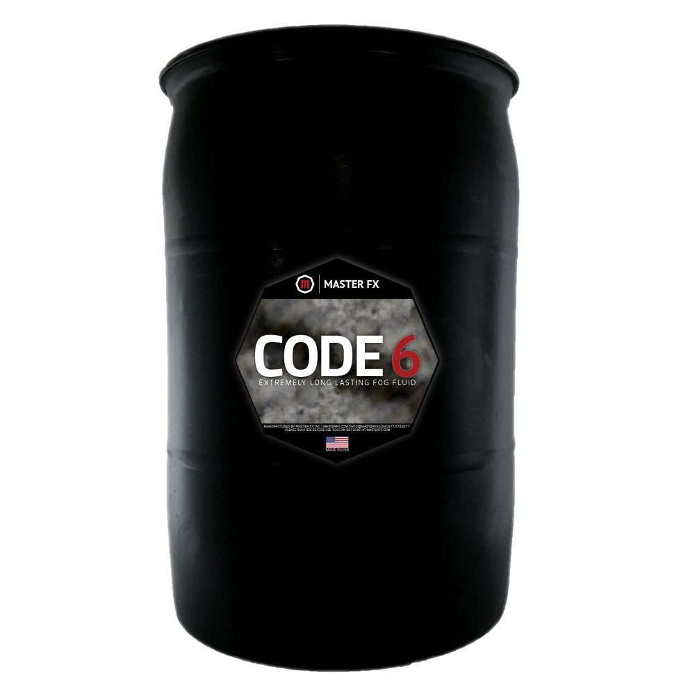 Code 6 Fog    Extremely Long Lasting Fog Fluid   55 Gallon Drum