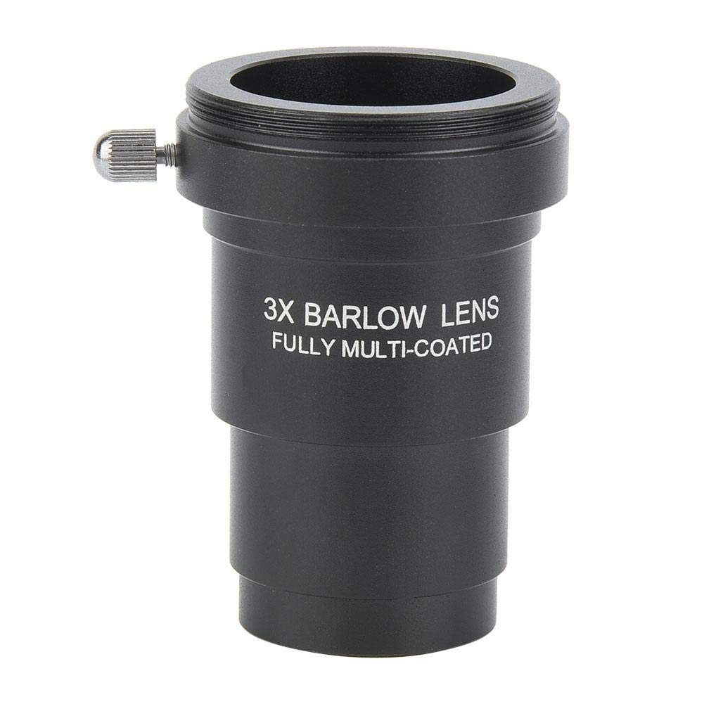 3X Barlow Lens, Metal Optical Glass Telescope Barlow Lens, Telescope Accessory, M42X0.75 Thread Interface For 1.25 Inch Astronom