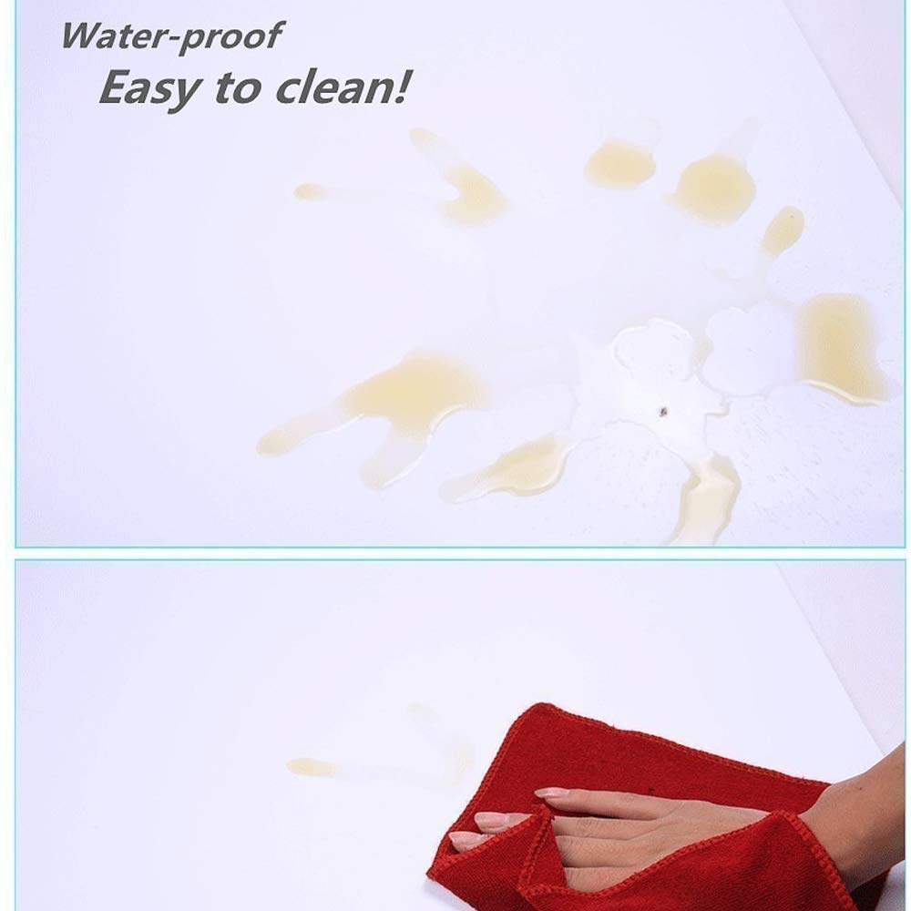 Meking Pvc Backdrop 39X78Inch/100X200Cm Pvc Background Matte White & Black Photography Backgrounds White Vinyl Backdrop For Prod