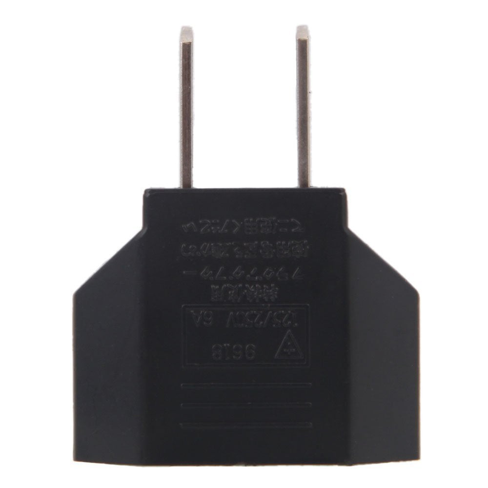 Anrank E U1009618Ak Eu Europe To Us Usa Travel Power Plug Adapter Converter (Black, 6 Pack)