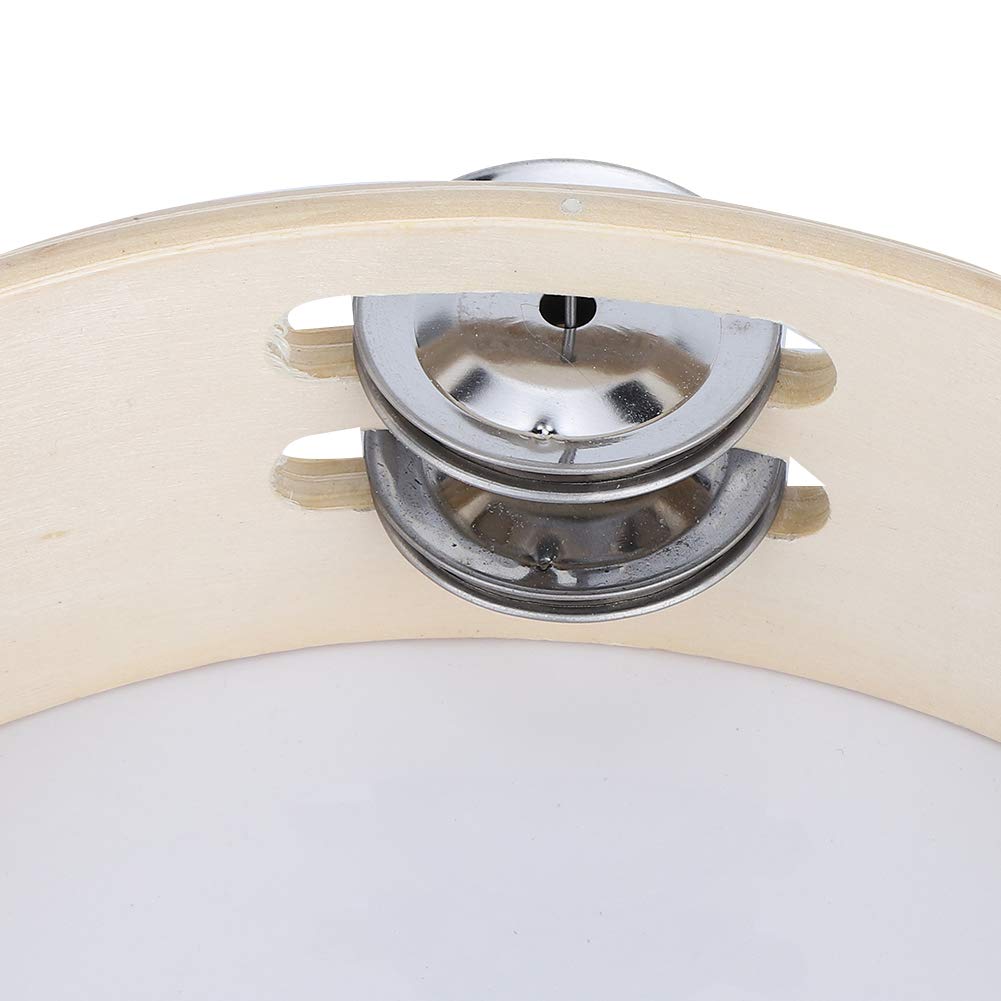 Ubersweet Tambourine, Compact Durable Lightweight Handheld Percussion, for Party Dance Concert Festival(20CM) ||