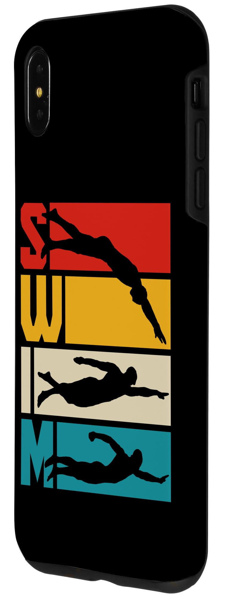 Iphone Xs Max Swim Swimming Vintage Retro Swimmer Case