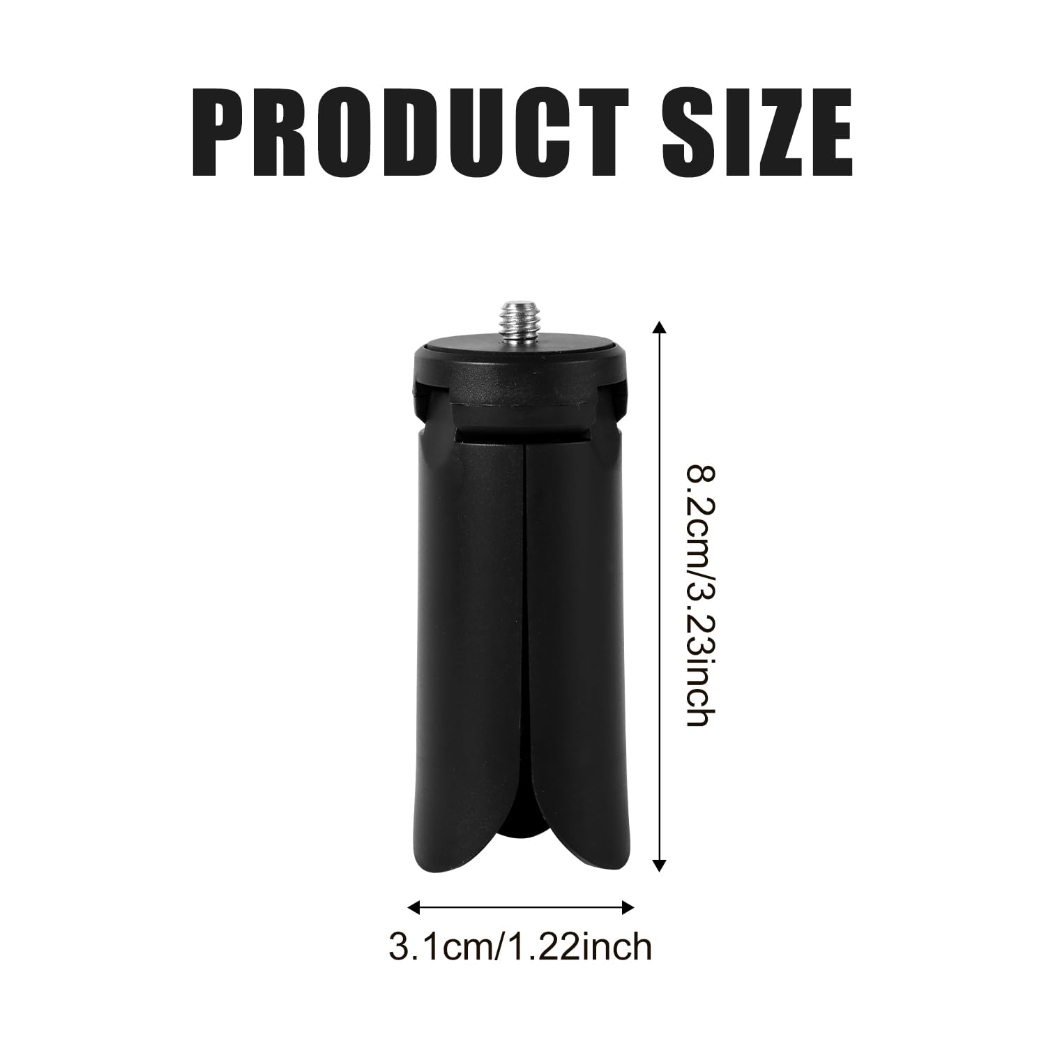 Mini Tripod For Dji Osmo Pocket 3 & 2, Portable Stand Black Mount Compatible With Osmo Pocket 3 & 2