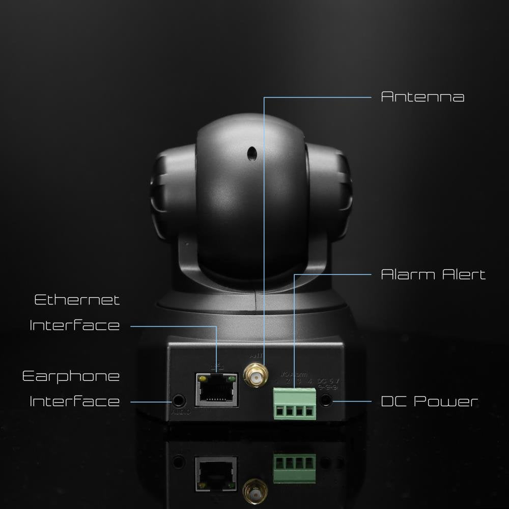 Pyle Indoor Wireless Security Ip Camera   Home Wifi Remote Video Monitor W/Motion Detection And Night Vision   Ptz Pan Tilt Netw