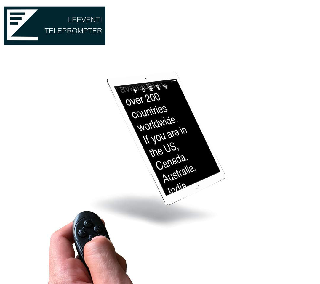Leeventi Teleprompter I Compatible With Iphone, Ipad, Android Smartphones, Photo Or Video Camera I Suitable For All Tripods I 60