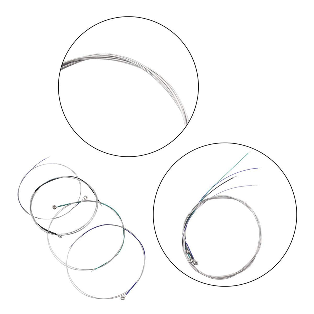 Jysun Viola Strings 3 Full Sets Stainless Steel Core Nickel Plated Ball End Nickel Chromium Wound