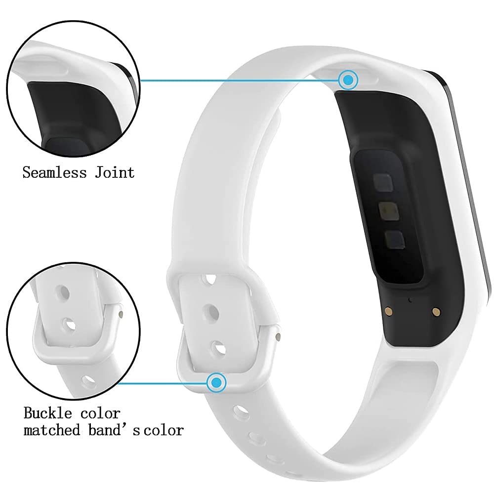 6 Pack Replacement Bands Compatible With Samsung Galaxy Fit 2 Sm-R220 For Women Men Classic Watch Band Strap Wristband For Galax
