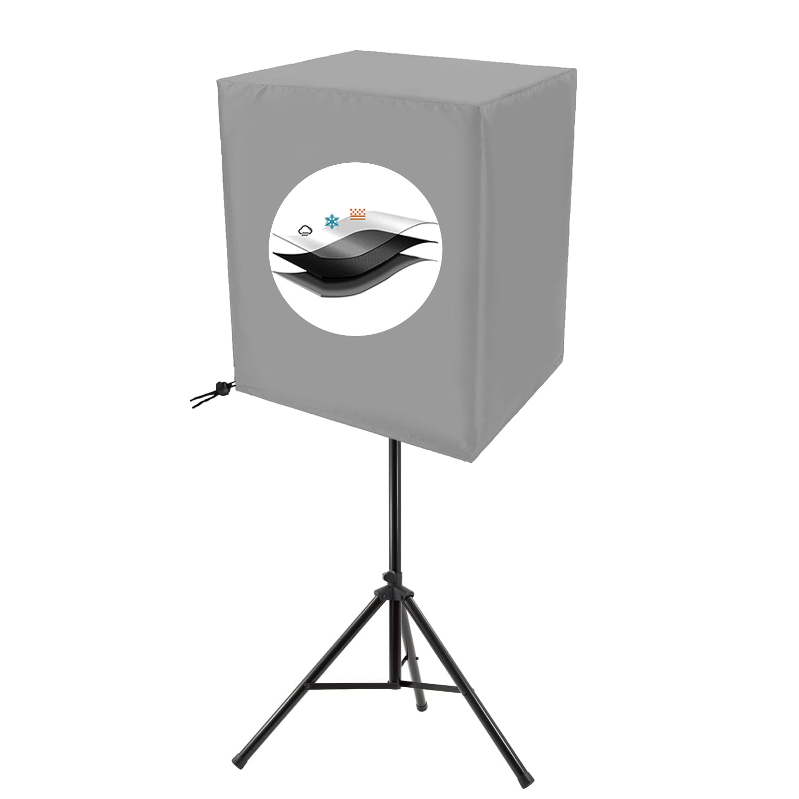 8 Inch Outdoor Speaker Cover, Pa/Dj Lightweight Powered Speaker Cover Bag, Upright Powered Speaker Cover, Protective Cloth Cover