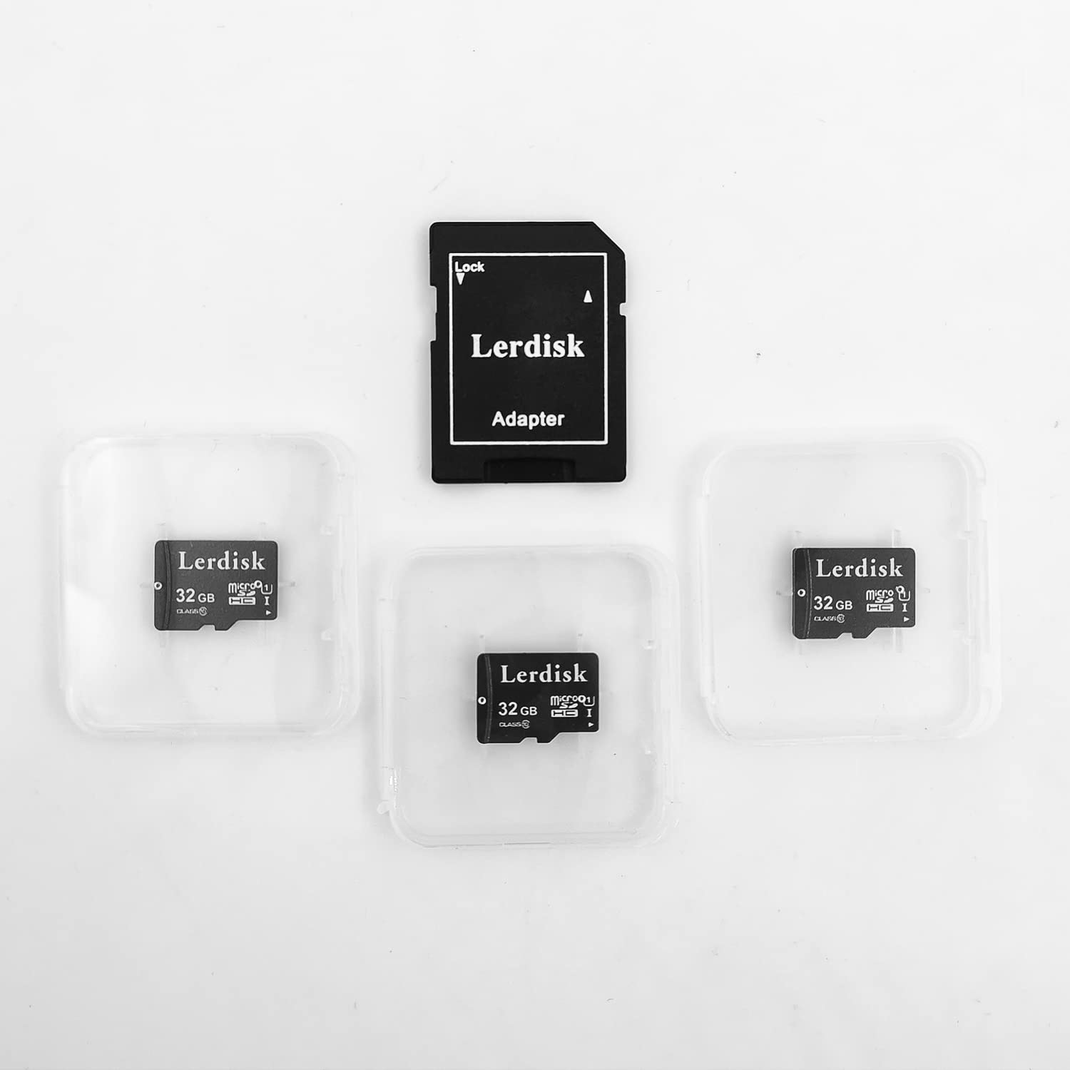 Lerdisk Factory Wholesale Micro Sd Card 32Gb U3 Pack Of 3 In Bulk Micro Sdhc With Adapter Produced By Authorized Licencee(32Gb)