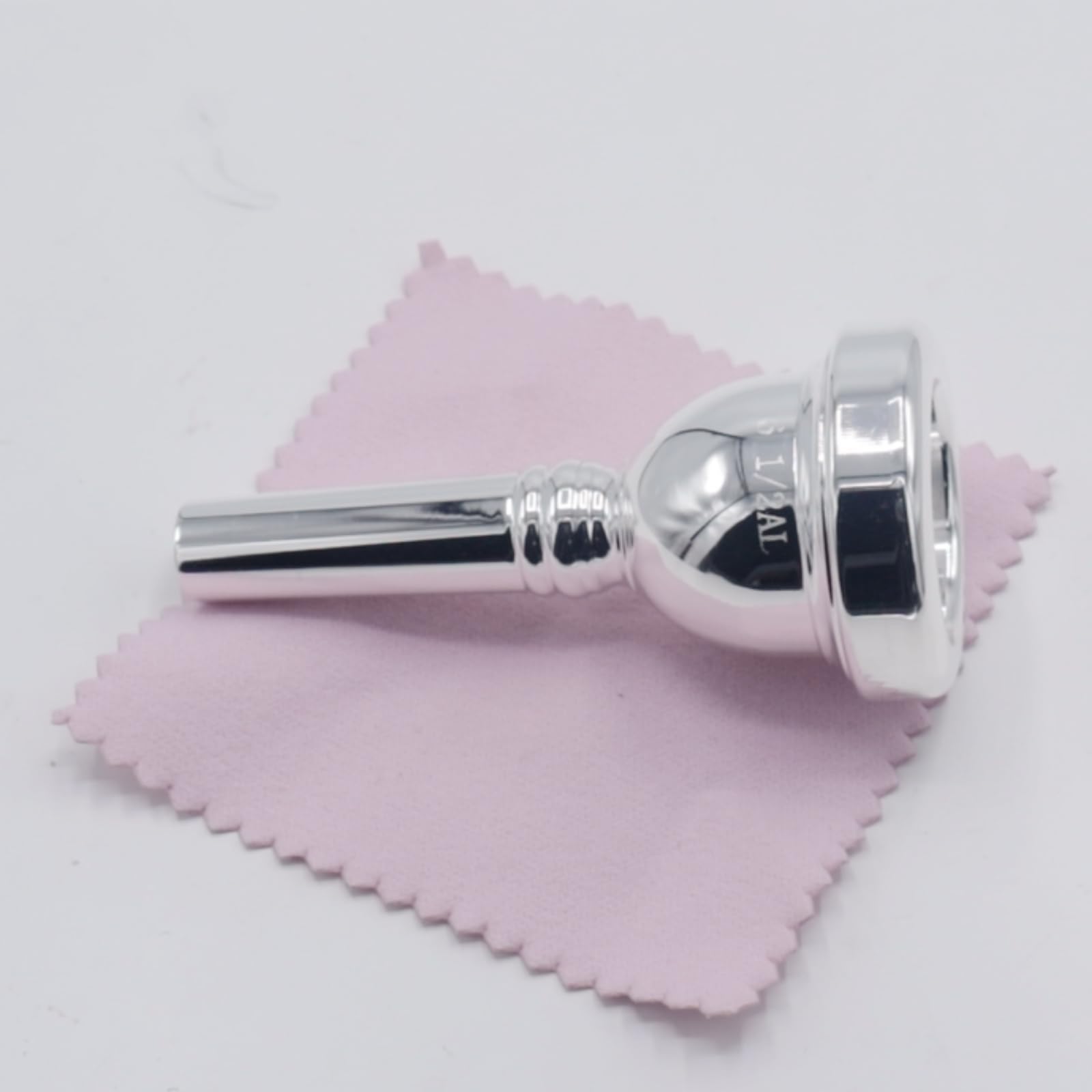Cashbeat 6 1/2Al Silver Small Shank Trombone Mouthpiece, Euphonium Mouthpiece For Superior Sound, Compatible With Baritone And T