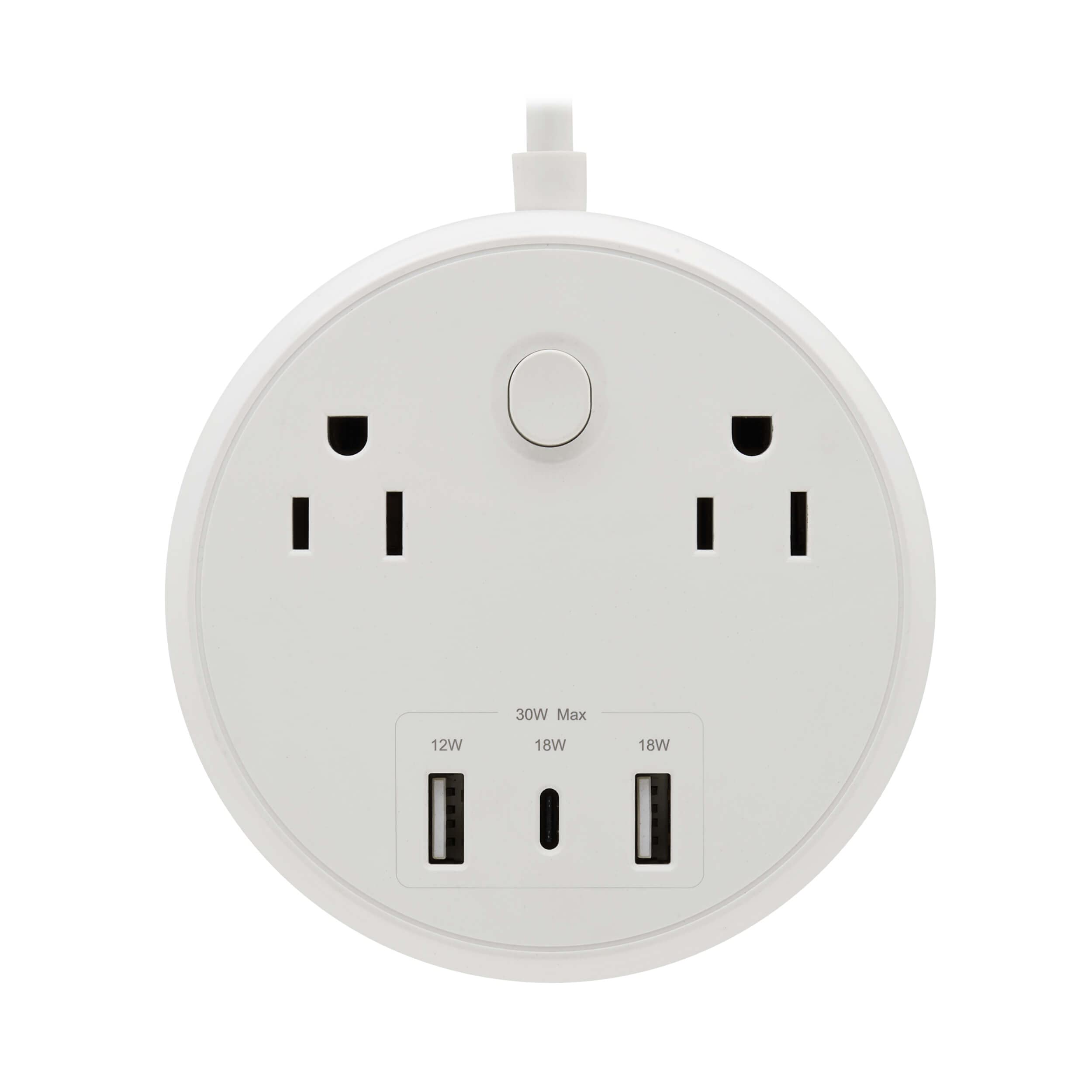 Surge Prtctr 30W 2Out 3 Usb