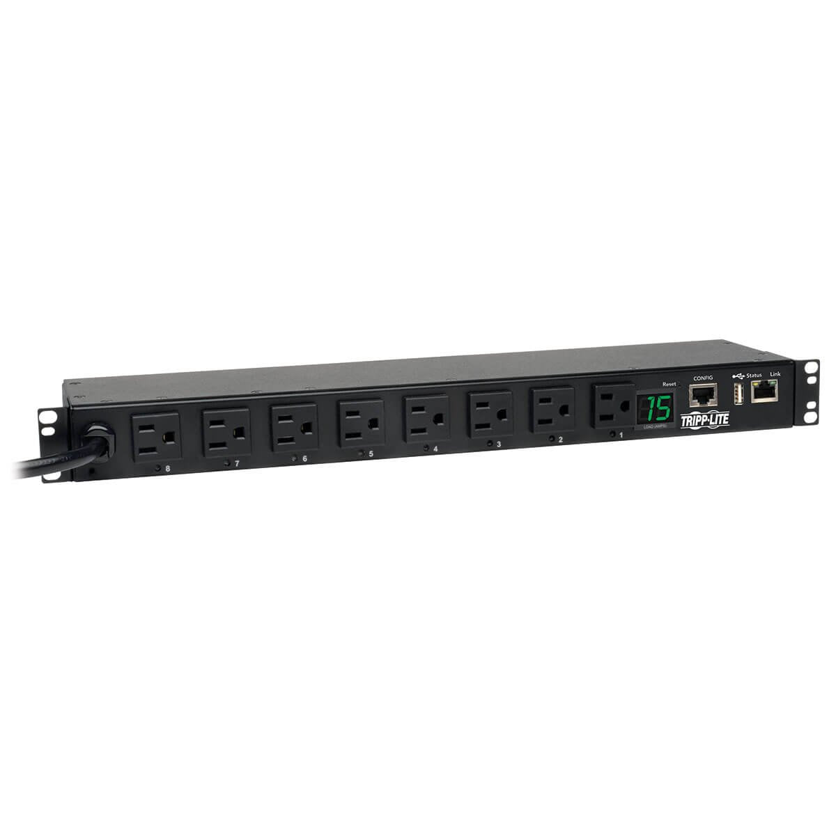 Tripp Lite 1.4Kw Switched Pdu, 120V, 15A, 8 5 15R, 5 15P, Lx Platform Interface, 12Ft Cord, 1Urm Taa, 2 Year Warranty (Pdumh15Ne