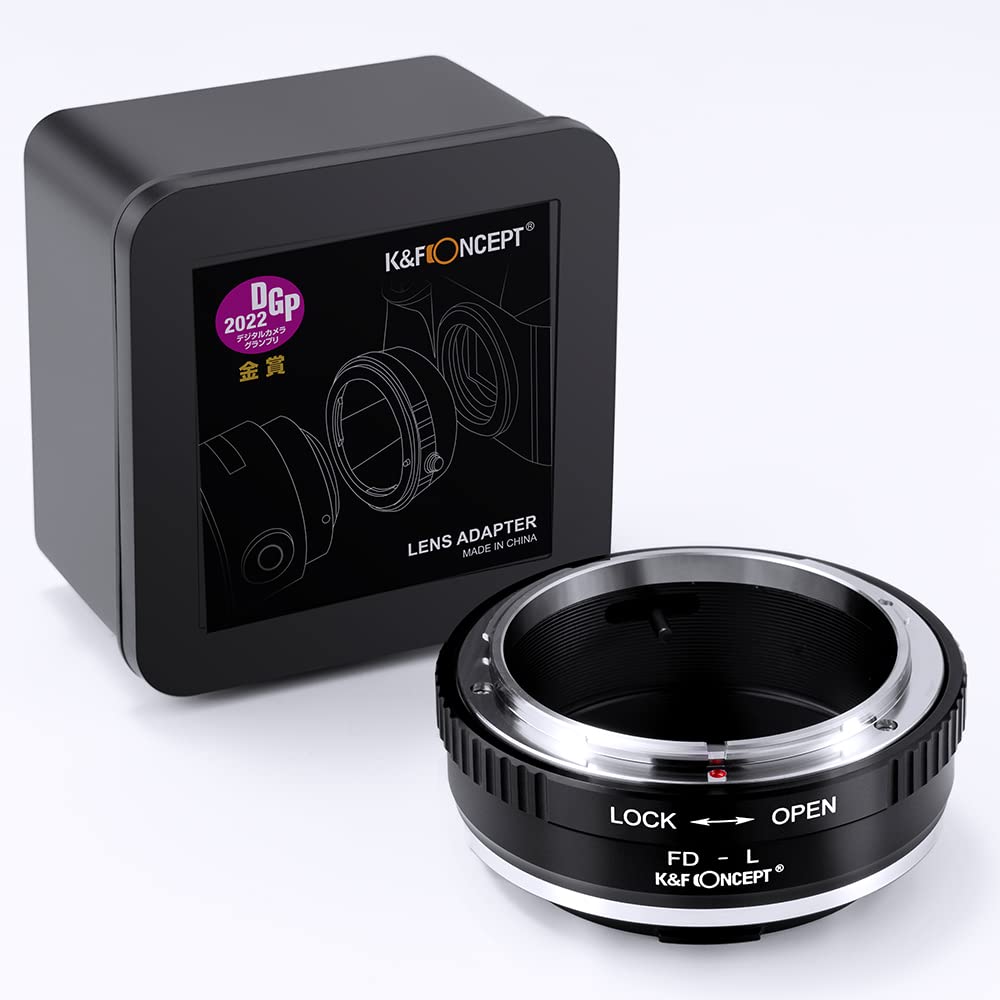 K&F Concept Lens Mount Adapter Fd L Manual Focus Compatible With Canon Fd & Fl 35Mm Lens To L Mount Camera Body