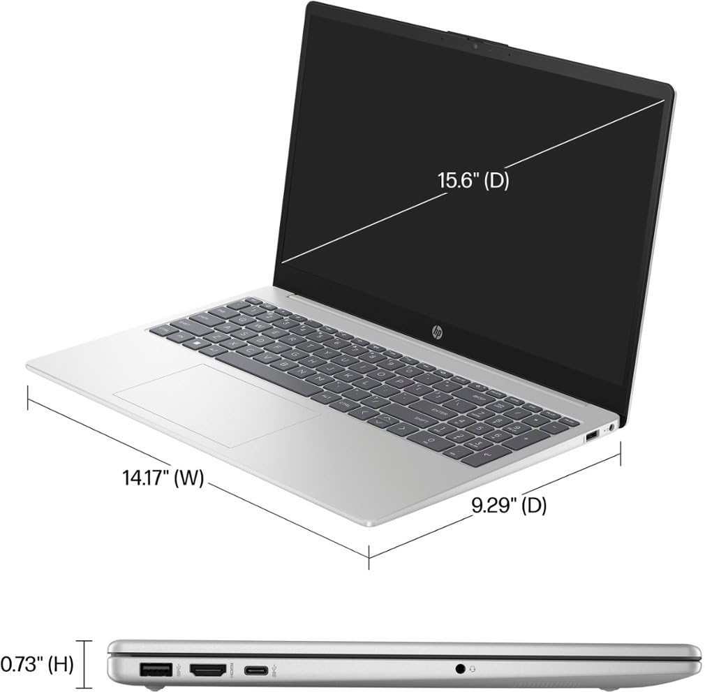 Hp 15.6 Led Touchscreen Business Laptop Computer, 8Gb Ram 1Tb Ssd, Amd Ryzen 5 7520U Processor, Windows 11 Pro Laptop With Micro