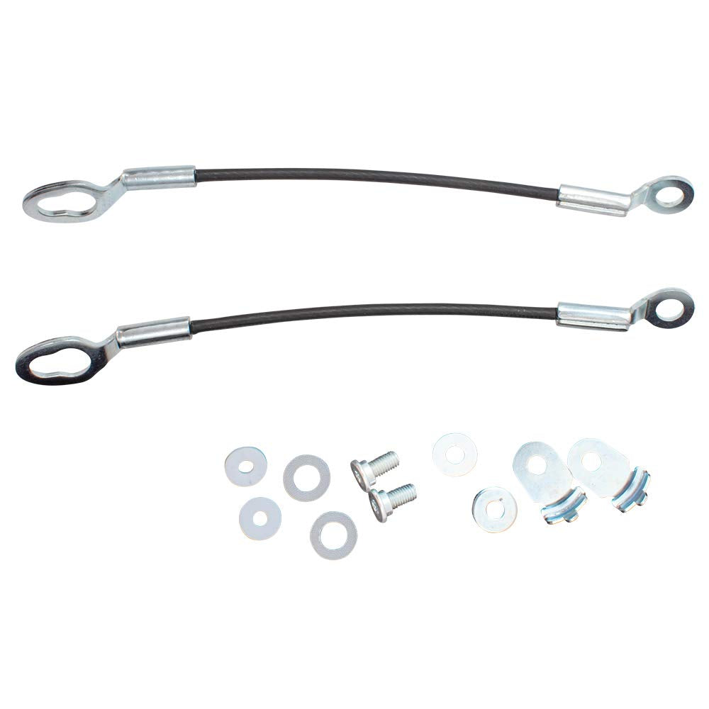 Brock Replacement Pair Set Tailgate Cables With Hardware Kit Compatible With 05 15 Tacoma Pickup Truck 65770 04070 38545