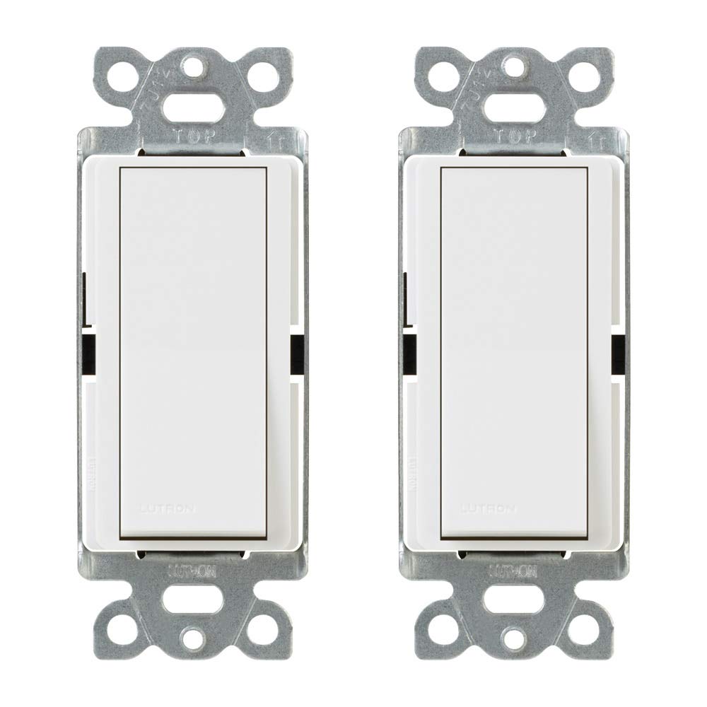Lutron Main 22200 White Claro Onoff Switch (2 Pack)  15 Amp, Single Pole  Ca 1Ps Wh, 2 Count