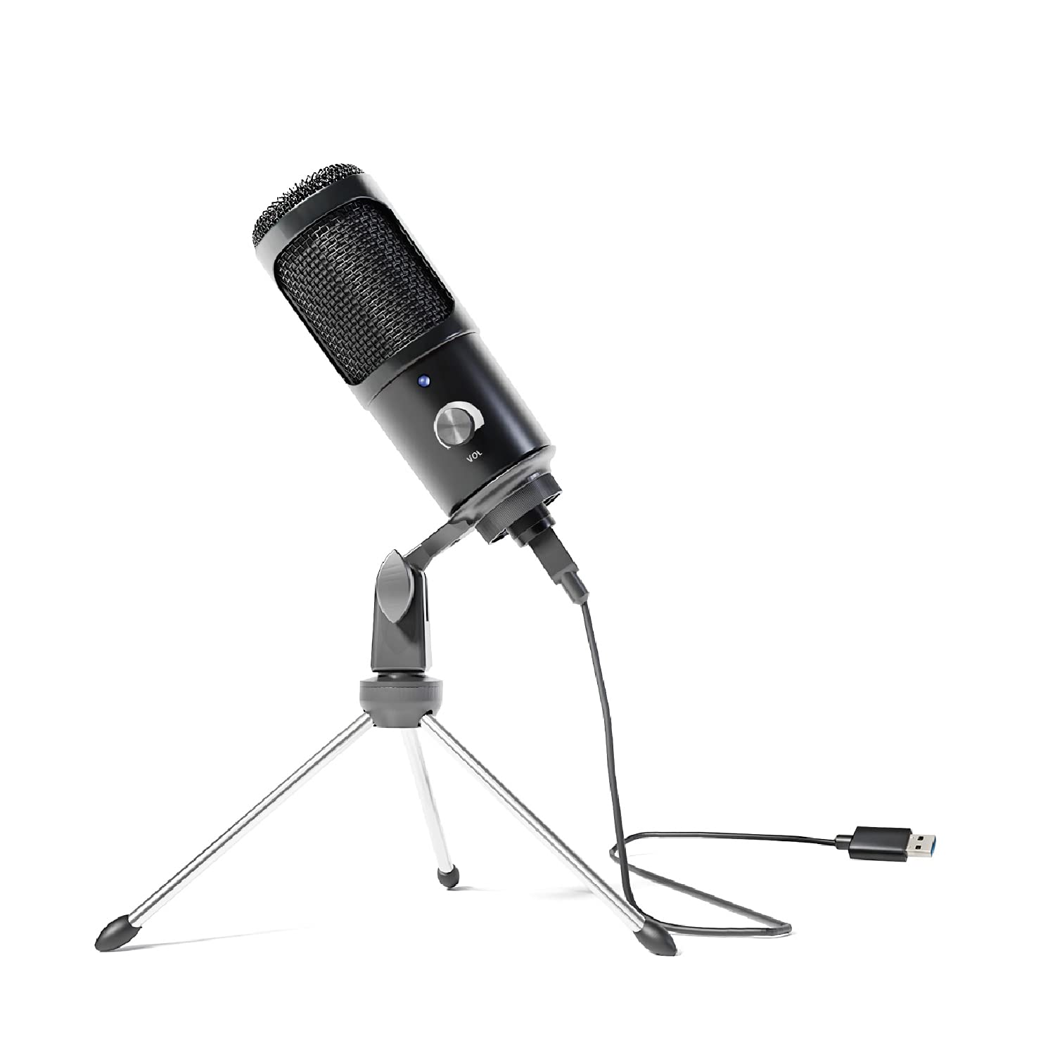 Talkworks Usb Microphone With Tripod   External Microphone For Computer   Gaming, Streaming, Meetings, Podcasts, Recording And M