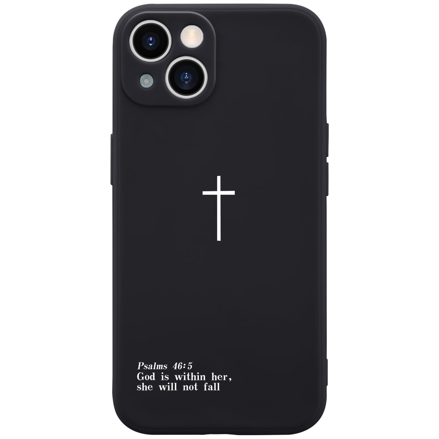 Wihytec Cross Design Phone Case Cover for iPhone 16 Plus Cross Pattern Case Cover Liquid Silicone Soft Gel Rubber Matt Phone Cov
