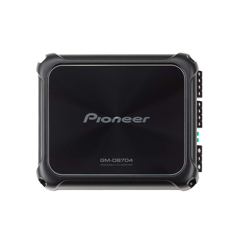 Pioneer 4Ch Class D Amplifier 1200W Max Bass Knob