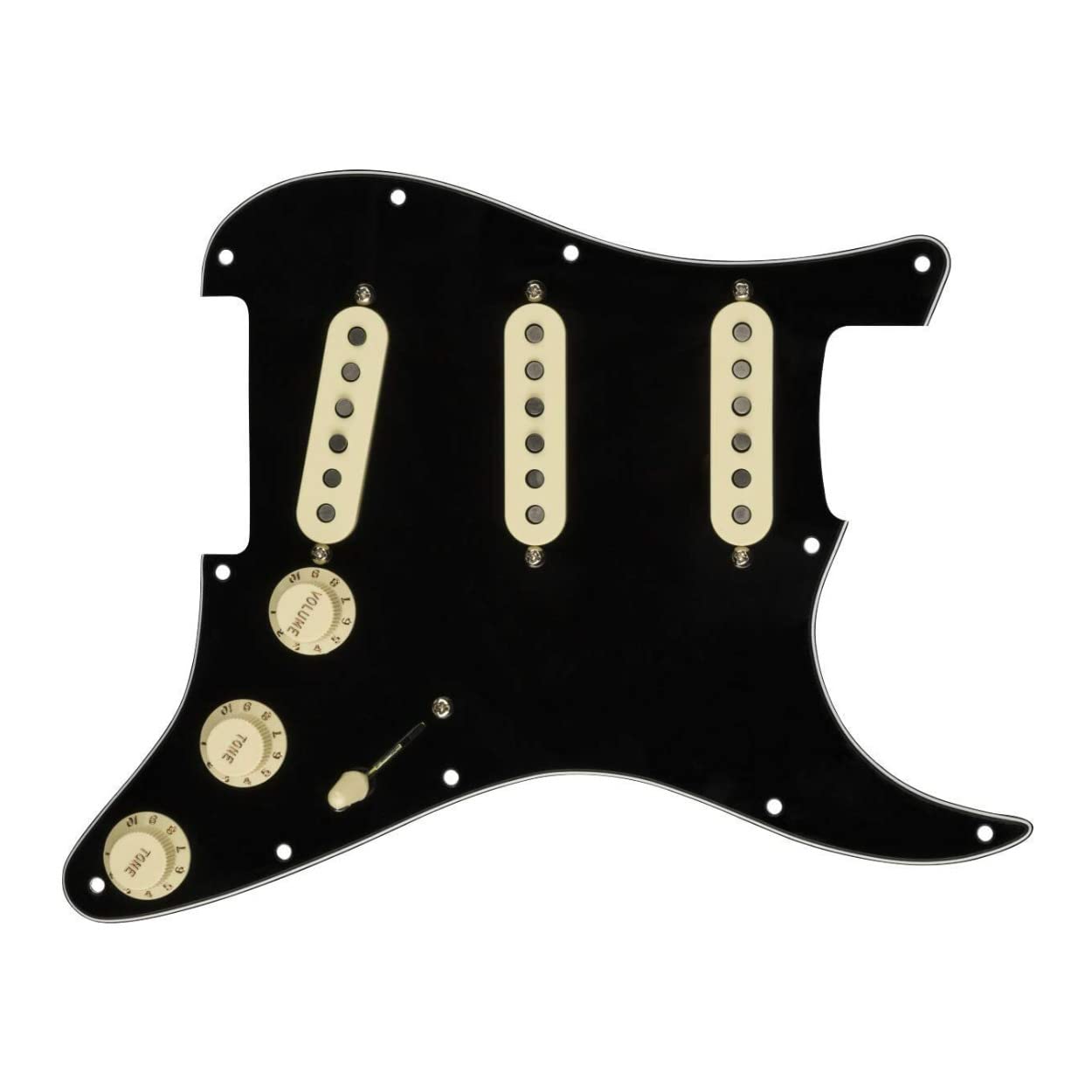 Fender Custom 69 Prewired Stratocaster Pickguard - 3-Ply Black