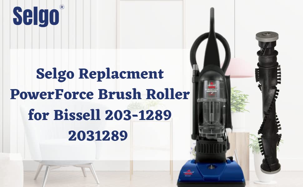 Brush Roll Replacement For Bissell Powerforce 6582 1398 Series & More Part # 2031289   Bissell Power Force Brush Roller, 13 Inch