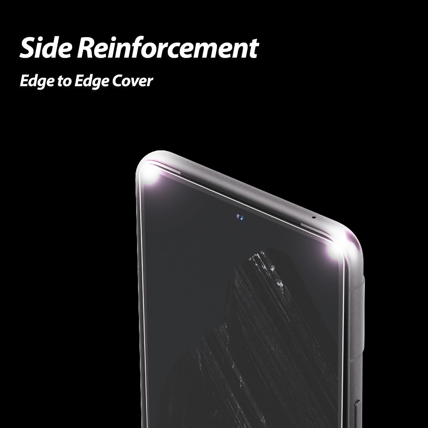 Whitestone Dome Glass Screen Protector For Google Pixel 8 (2023), Full Tempered Glass Shield With Liquid Dispersion Tech [Easy T