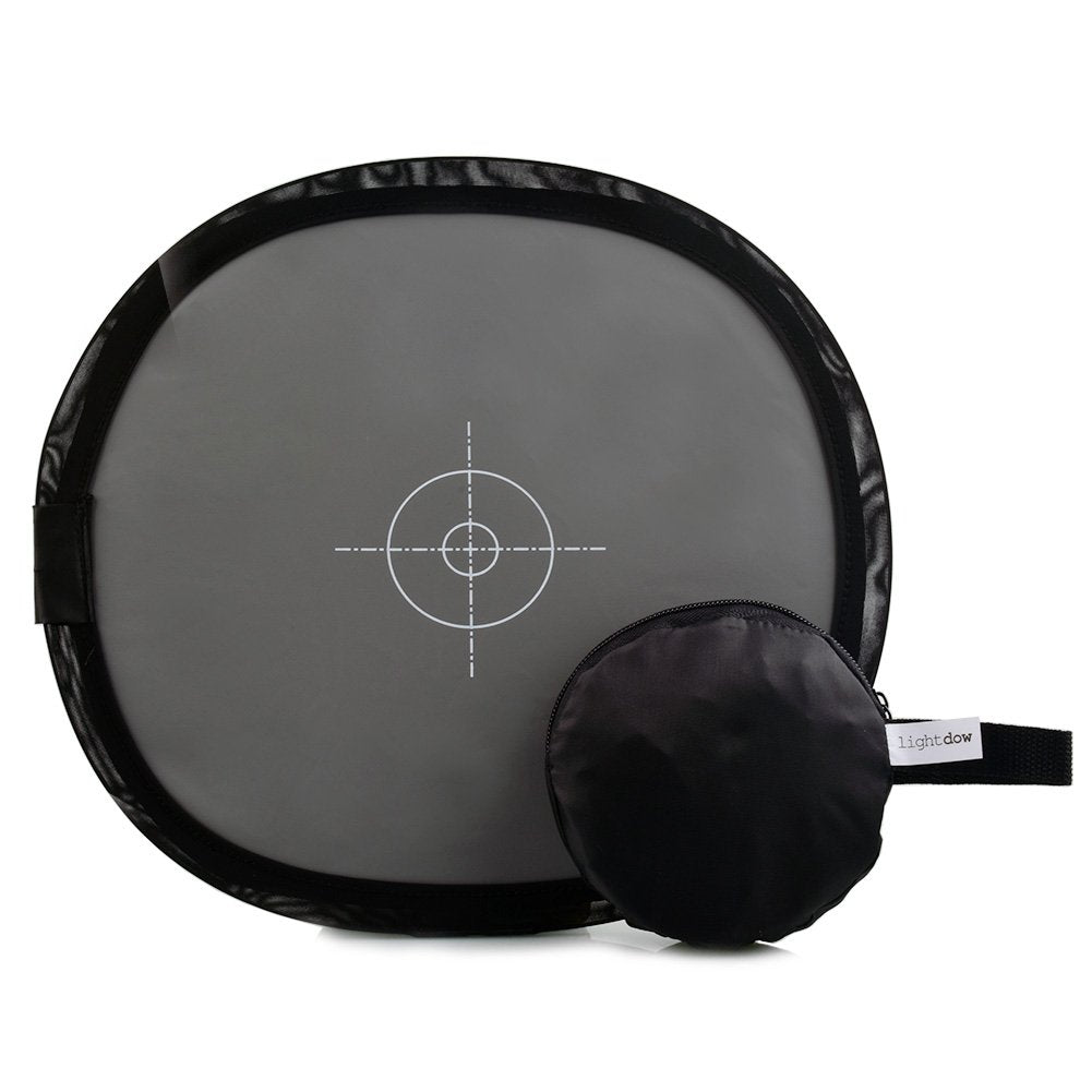 Lightdow 12 X 12 Inch (30 X 30 Cm) White Balance 18% Gray Reference Reflector Grey Card With Carry Bag [Folded Version]