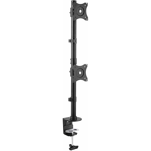 Startech.Com Vertical Desk Mount Dual Monitor Arm   For Monitors 13 To 27   Adjustable   Desk Clampgrommet Hole Mount   Dual Ves