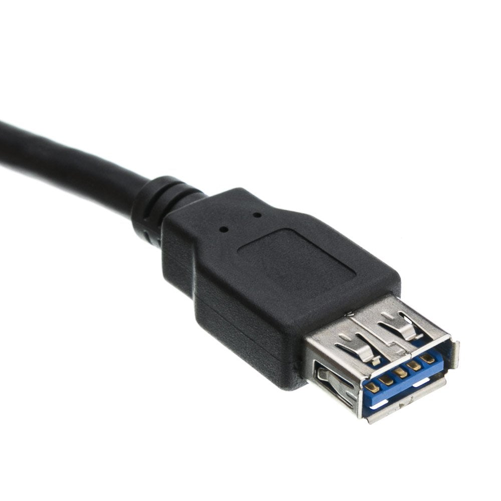 CableWholesale 10 feet USB 3.0 Extension Cable, Black, Type A Male/Type A Female Plug, A Male to A Female Super Speed USB Extension Cable, USB Extension Cable Male to Female