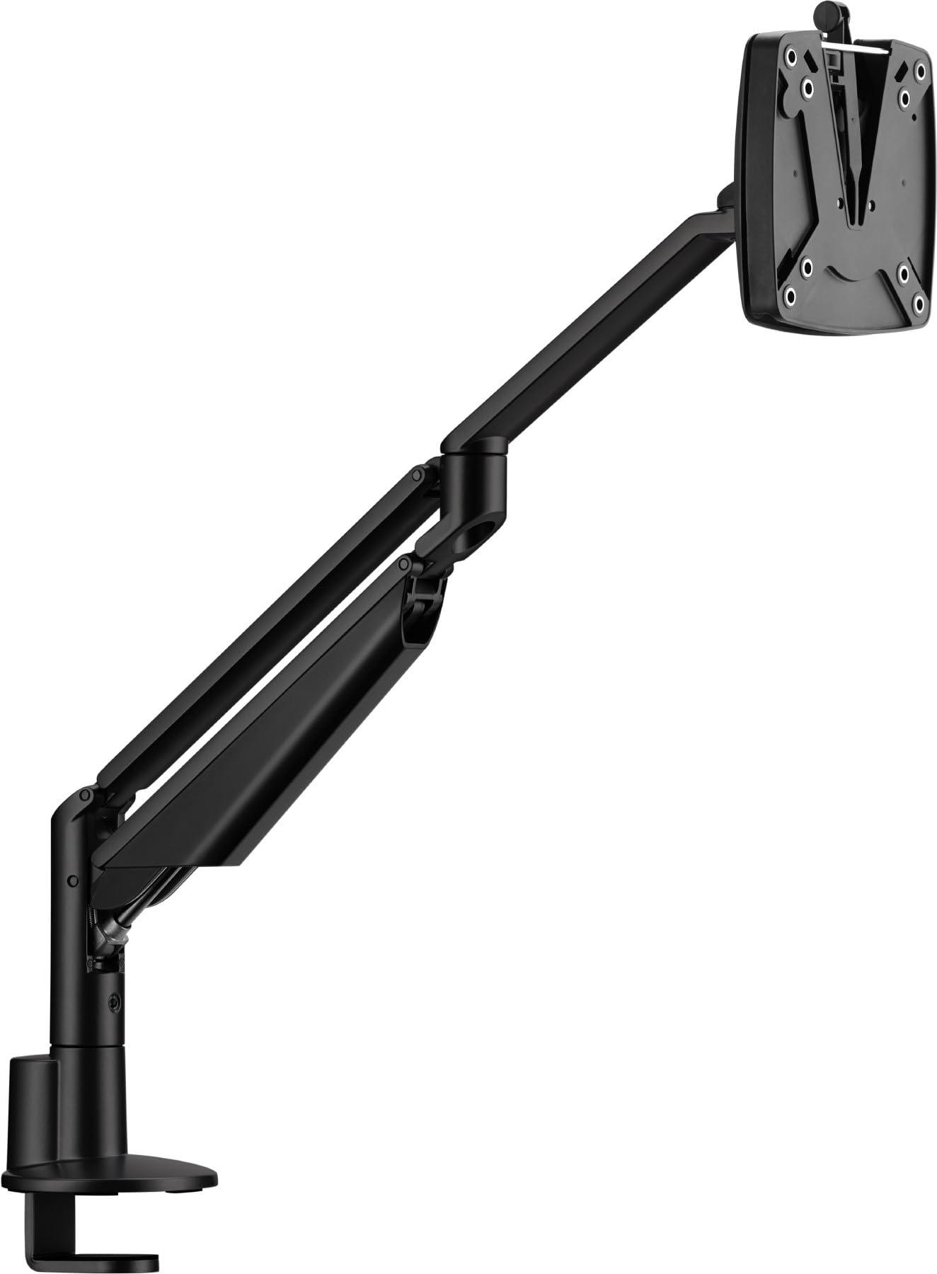 Novus CLU II c Monitor Arm, Taller for Larger Monitors, Enhances Comfort with Ergonomic Adjustments, Gas Spring Stay-Put Positio
