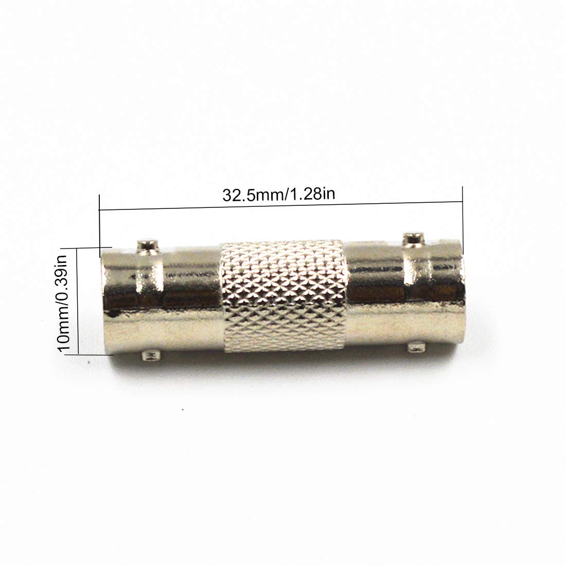 Xffcsec 10Pcs Dc Male To Male Connector 5.5Mm X 2.1Mm 12V 5A Power Cable Jack Adapter